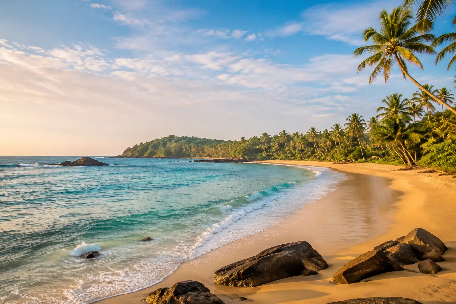 Strand an Sri Lankas Südküste